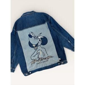 Knot Better Savvy Denim Jacket 2XL Embroidered Back Graphic Hip Hop Streetwear